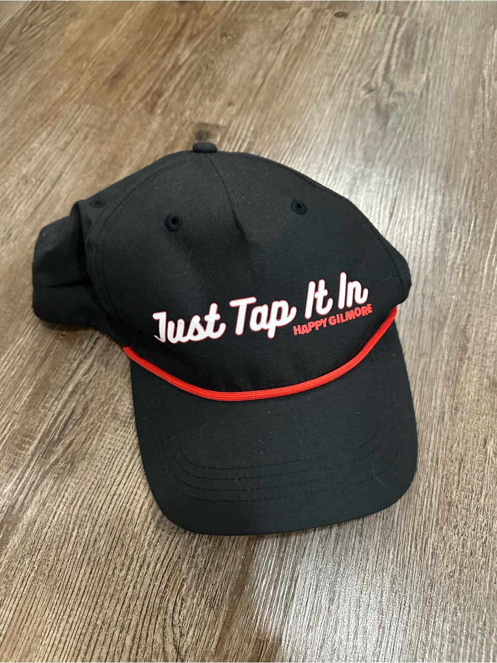 'Just Tap It In' Black Baseball Cap